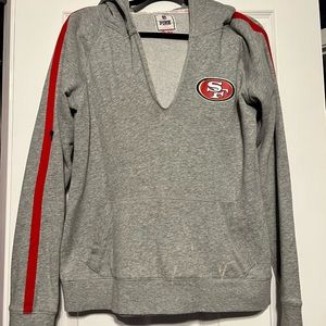 VS pink gray hoodie -SF 49ers